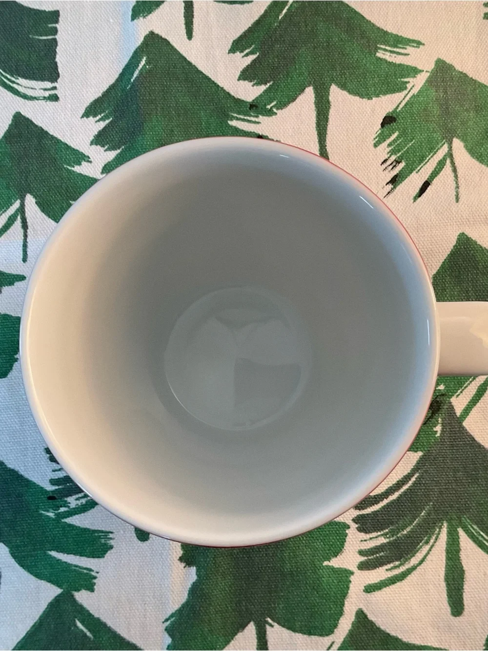 Vintage Crate&Barrel Joan Anderson Reindeer Red & White Christmas Holiday Mug